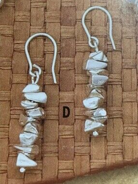 Rare Silpada 925 Sterling Silver Nugget Hook Earrings W1091